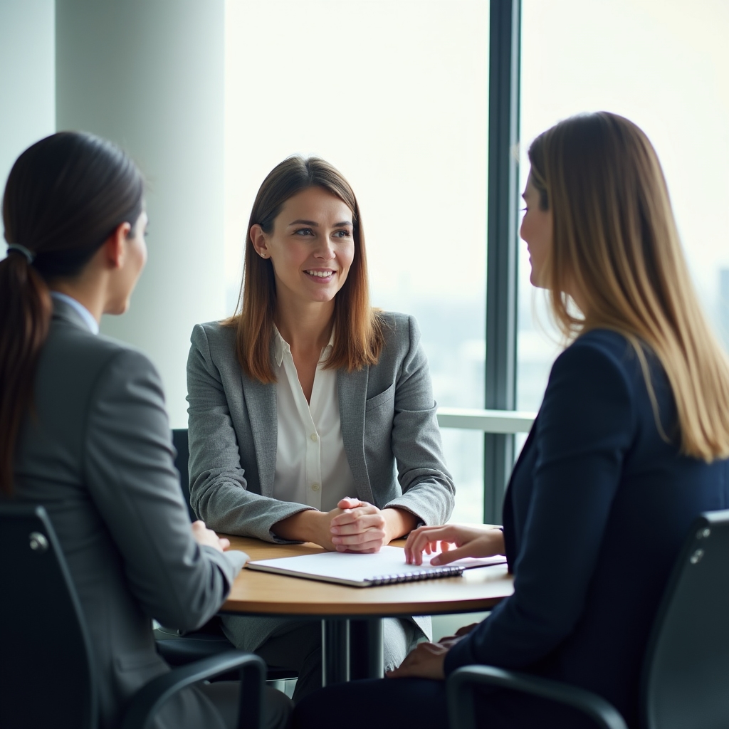 Mediator facilitând rezolvarea unui conflict profesional între doi colegi